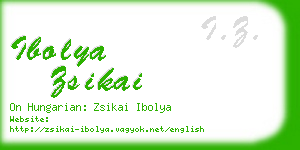 ibolya zsikai business card